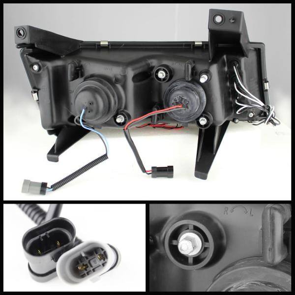 Spyder Auto Chevy Colorado 04-12 / GMC Canyon 04-12 Projector Headlights - Halogen Model Only - LED Halo - Chrome - 5074157
