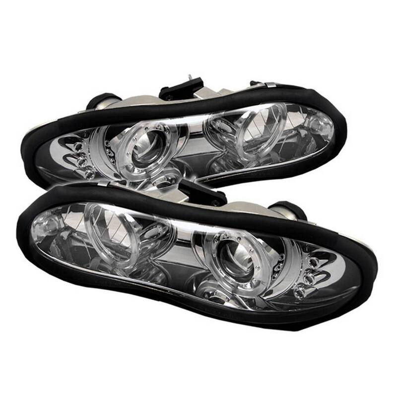 Spyder Auto Chevy Camaro 98-02 Projector Headlights - LED Halo - LED ( Replaceable LEDs ) - Chrome - 5009241