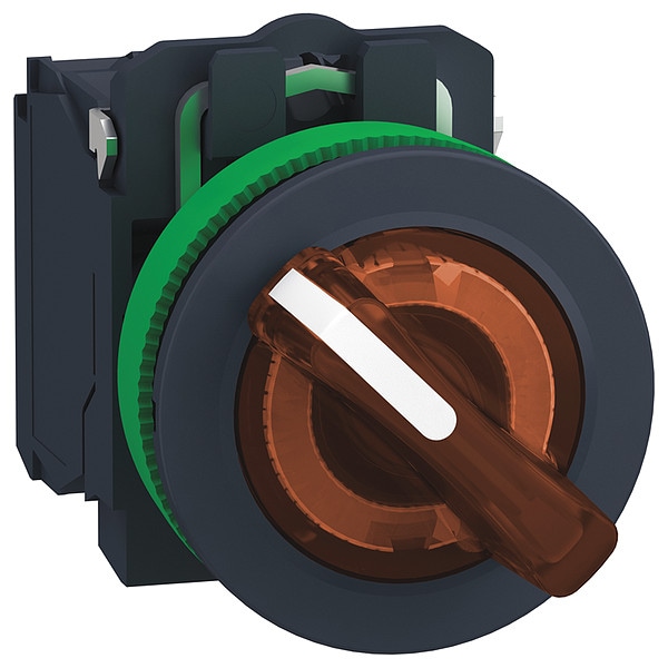 Schneider Electric SelectorSwitch, Iluminado, 2Posiciones, 30mm, Naranja - XB5FK125G5