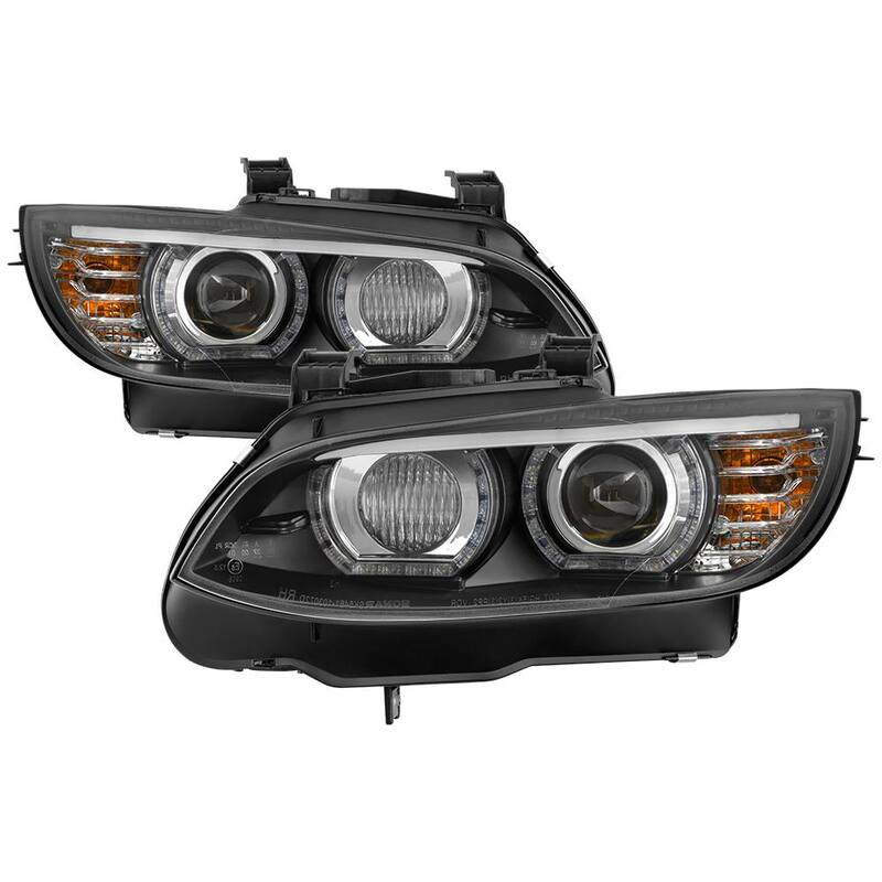 Spyder Auto BMW F92 3 Series 08-10 Projector Headlights - LED DRL - Black - 5085184