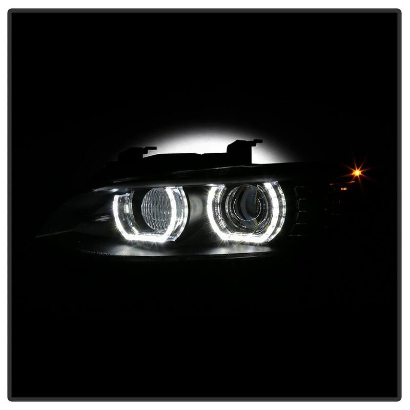 Spyder Auto BMW F92 3 Series 08-10 Projector Headlights - LED DRL - Black - 5085184