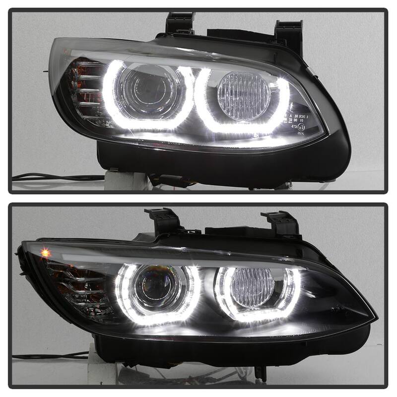 Spyder Auto BMW F92 3 Series 08-10 Projector Headlights - LED DRL - Black - 5085184