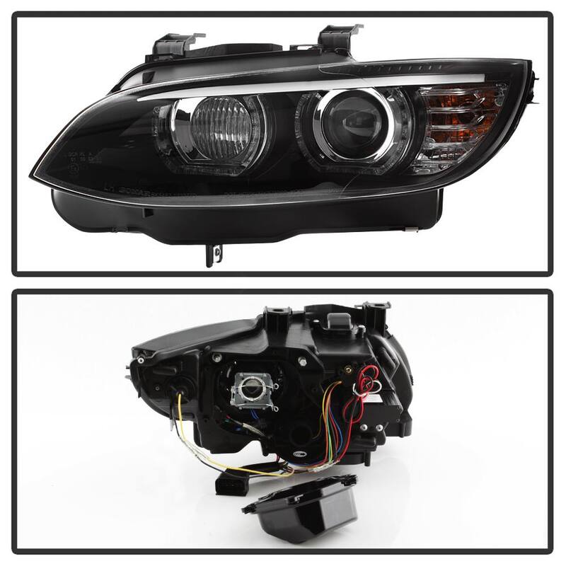 Spyder Auto BMW F92 3 Series 08-10 Projector Headlights - LED DRL - Black - 5085184