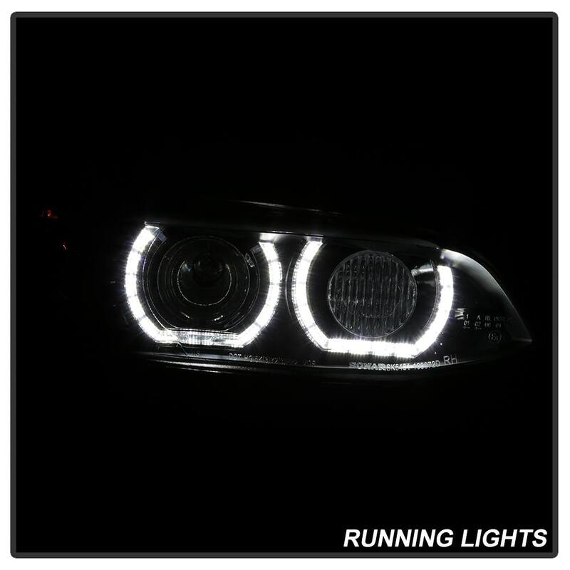 Spyder Auto BMW F92 3 Series 08-10 Projector Headlights - LED DRL - Black - 5085184