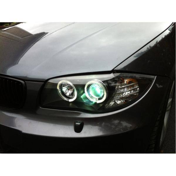 Spyder Auto BMW E87 1-Series 08-11 Projector Headlights - LED Halo - Black - High H1 (Included) - Low H7 (Included) - 5008985