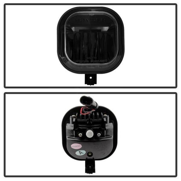 Spyder Auto Ford Superduty 11-14 LED Fog Lights - Black - 5081100