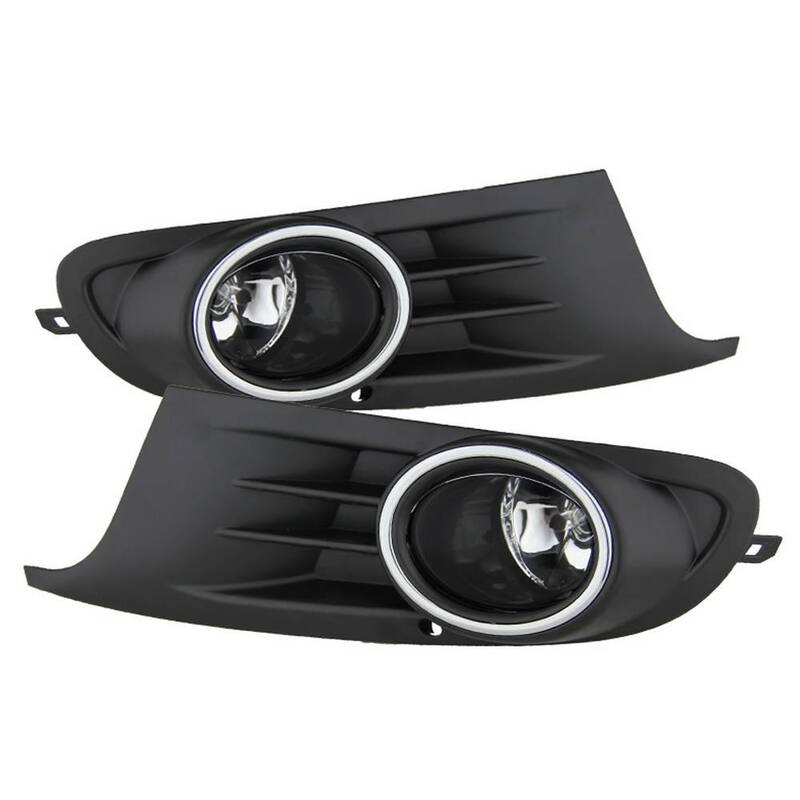 Spyder Auto Volkswagen Golf TDI TSI/Jetta Sportwagen 2010-2014 OEM Style Fog Lights w/Switch - Clear - 5076182