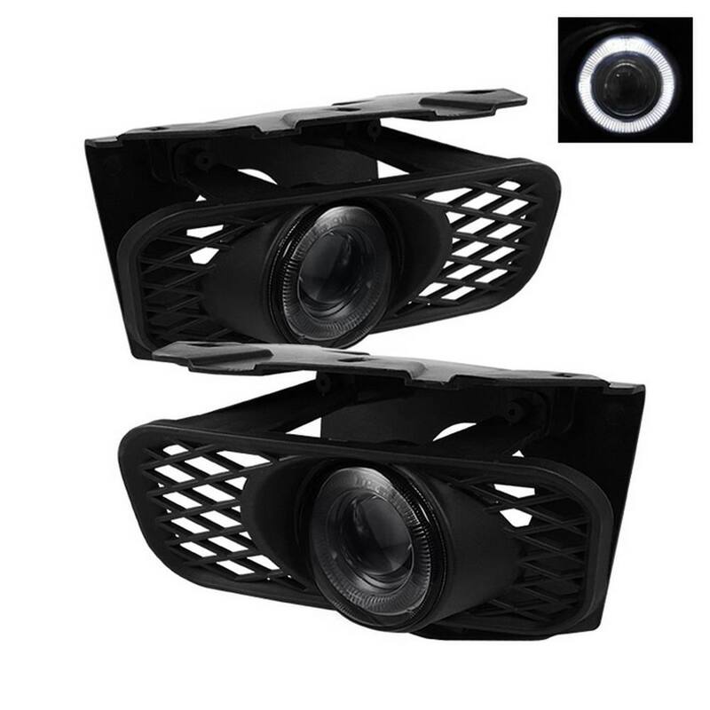 Spyder Auto Ford F150 99-03 / F150 Heritage 04 / Expedition 99-02 (Not Fit Lightning) Halo Projector Fog Lights w/Switch - Smoke - 5021342