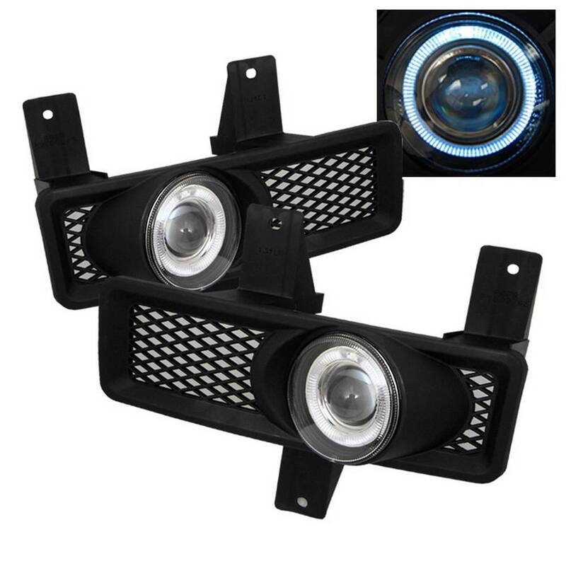 Spyder Auto Ford F150 97-98 / F150 Heritage 97-98 / F250 LD 97-98 / Expedition 97-98 Halo Projector Fog Lights w/Switch - Clear - 5021328