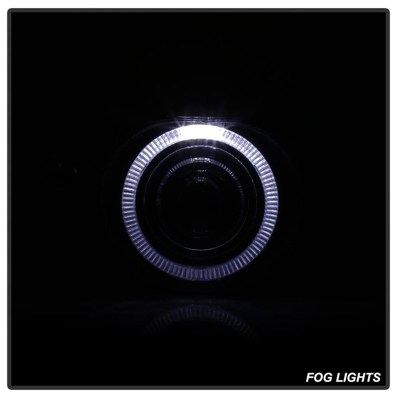 Spyder Auto DODGE RAM 1500 2002-2005/DODGE RAM 2500/3500 2003-2006 Halo Projector Fog Lights w/Switch - Smoke - 5021267