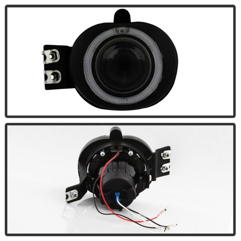 Spyder Auto DODGE RAM 1500 2002-2005/DODGE RAM 2500/3500 2003-2006 Halo Projector Fog Lights w/Switch - Smoke - 5021267