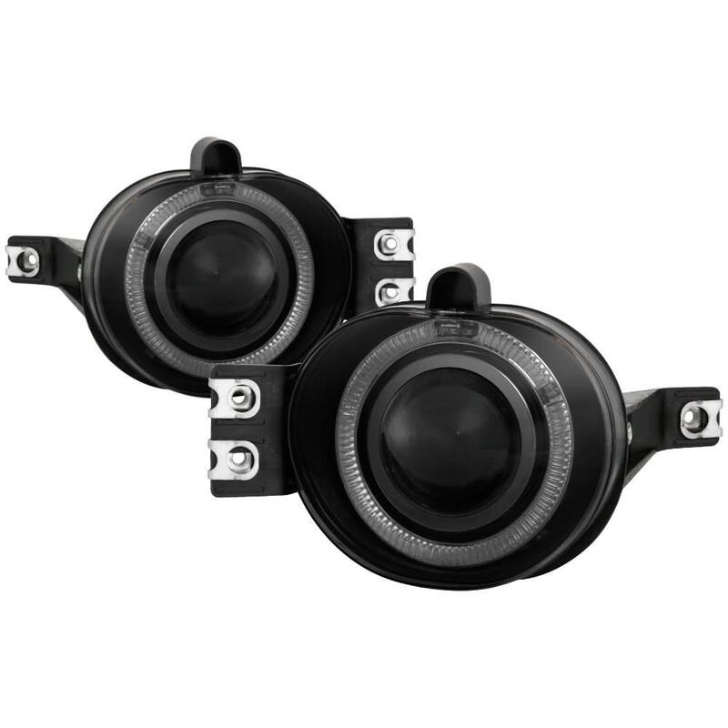 Spyder Auto DODGE RAM 1500 2002-2005/DODGE RAM 2500/3500 2003-2006 Halo Projector Fog Lights w/Switch - Smoke - 5021267