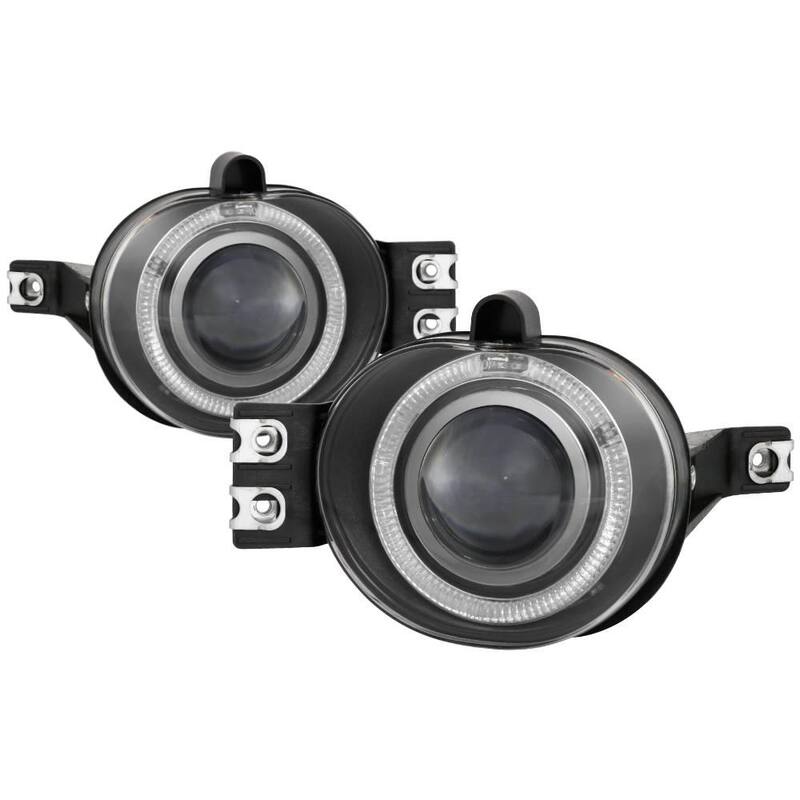 Spyder Auto DODGE RAM 1500 2002-2005/DODGE RAM 2500/3500 2003-2006 Halo Projector Fog Lights w/Switch - Clear - 5021250