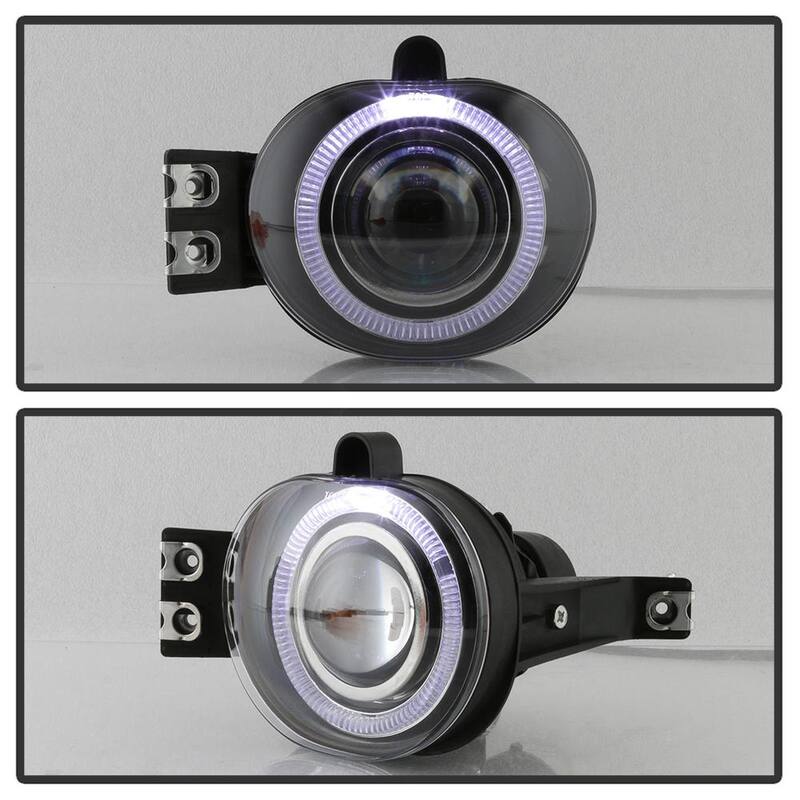 Spyder Auto DODGE RAM 1500 2002-2005/DODGE RAM 2500/3500 2003-2006 Halo Projector Fog Lights w/Switch - Clear - 5021250