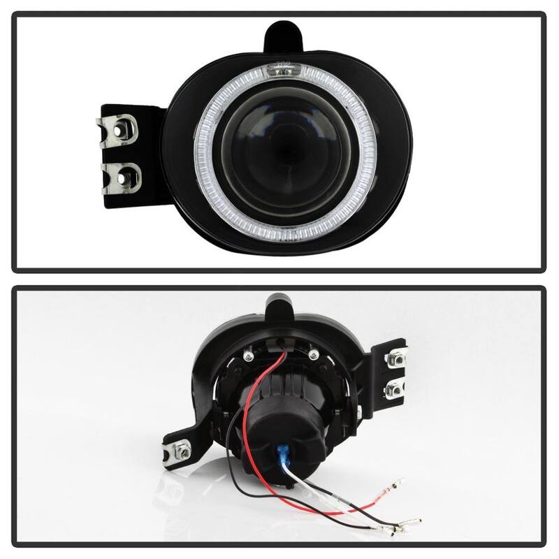 Spyder Auto DODGE RAM 1500 2002-2005/DODGE RAM 2500/3500 2003-2006 Halo Projector Fog Lights w/Switch - Clear - 5021250