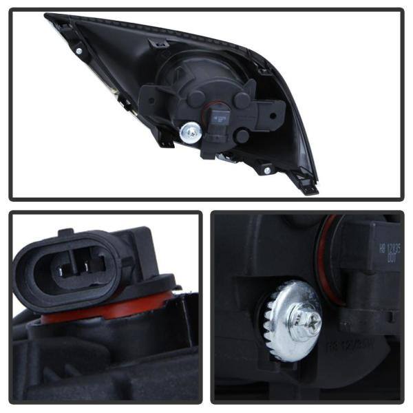 Spyder Auto Nissan versa 2015-2017 OEM Fog Lights w/Switch - Clear - 5080240