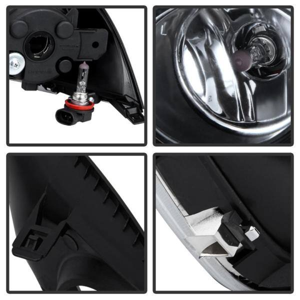 Spyder Auto Nissan versa 2015-2017 OEM Fog Lights w/Switch - Clear - 5080240