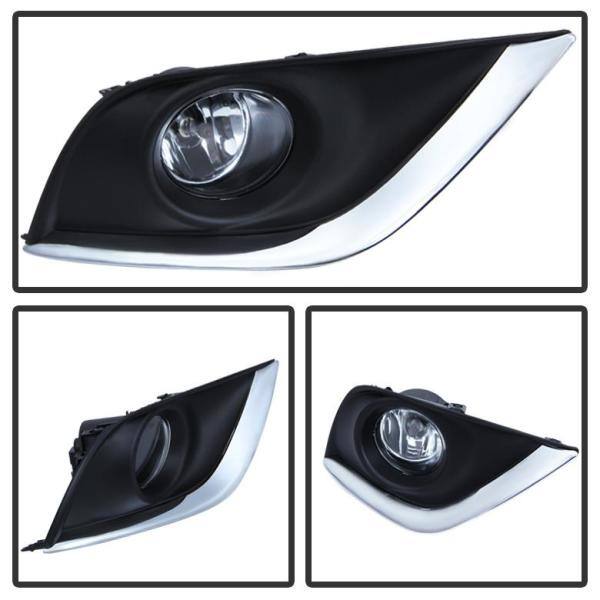 Spyder Auto Nissan versa 2015-2017 OEM Fog Lights w/Switch - Clear - 5080240