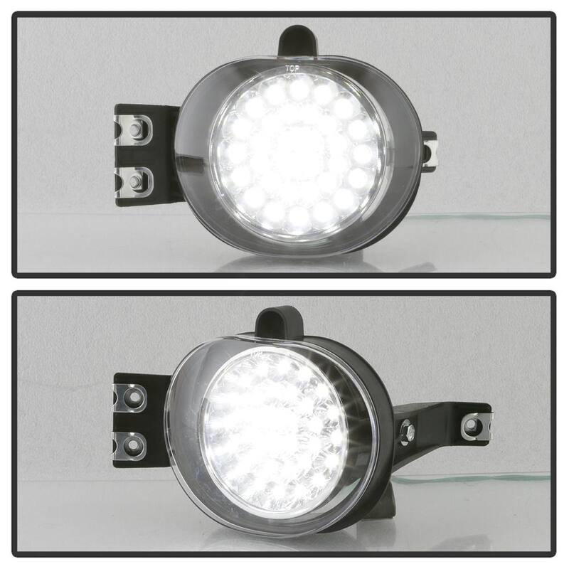 Spyder Auto Dodge Ram 02-08 / Durango 04-06 LED Fog Lights w/Switch - Clear - 5015600