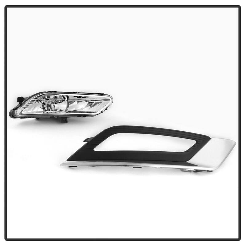 Spyder Auto Ford Fusion 2017-2018 OEM Fog Lights W/Switch and Cover - Clear - 5085405