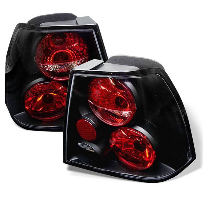 Spyder Auto Volkswagen Jetta 99-04 Euro Style Tail Lights - Black - 5008381