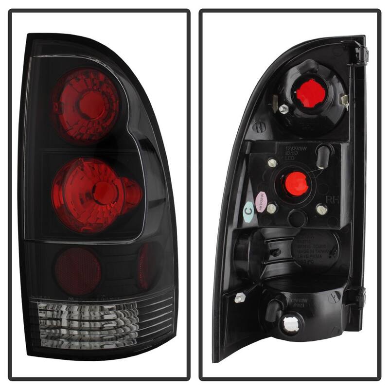 Spyder Auto Toyota Tacoma 05-15 Euro Style Tail Lights (not compatible with factory equipped led tail lights) - Black - 5007896