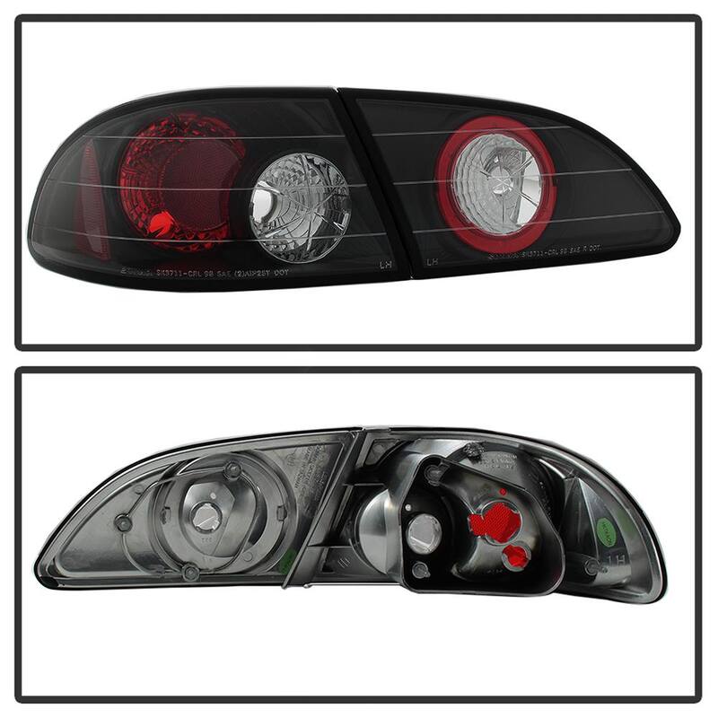 Spyder Auto Toyota Corolla 98-02 Euro Style Tail Lights - Black - 5007476