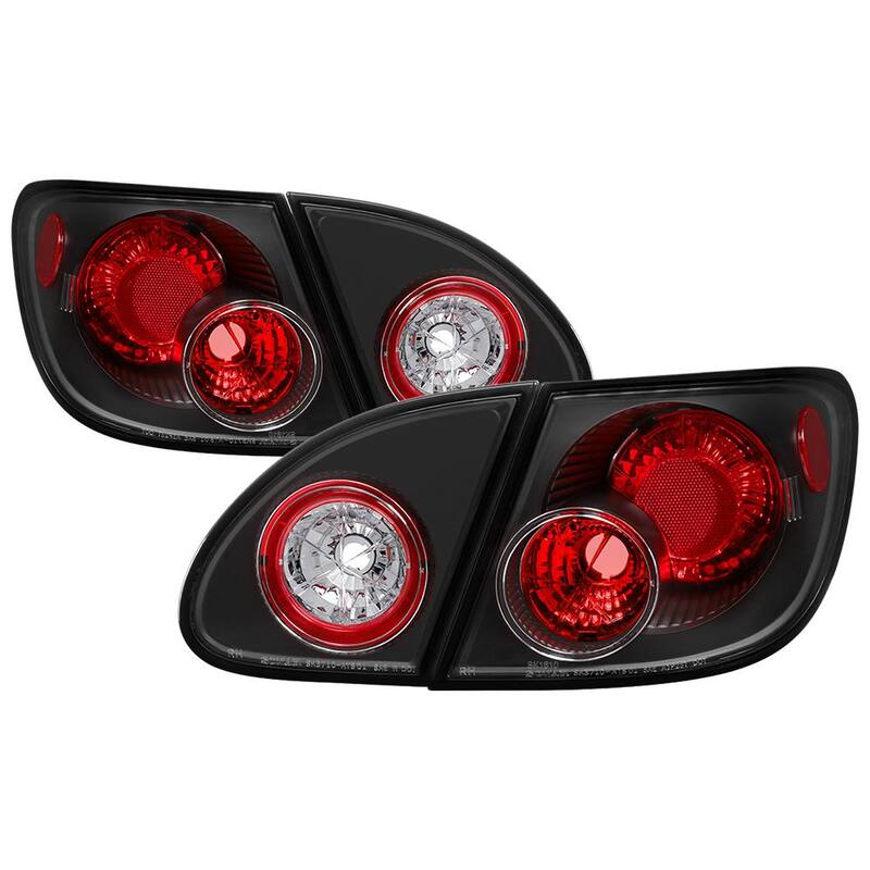 Spyder Auto Toyota Corolla 03-08 Euro Style Tail Lights - Black - 5007339