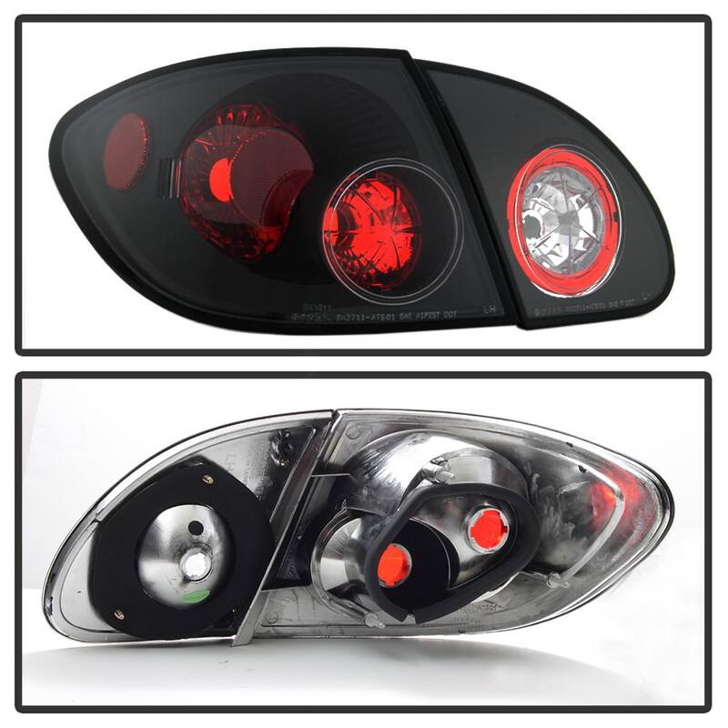 Spyder Auto Toyota Corolla 03-08 Euro Style Tail Lights - Black - 5007339