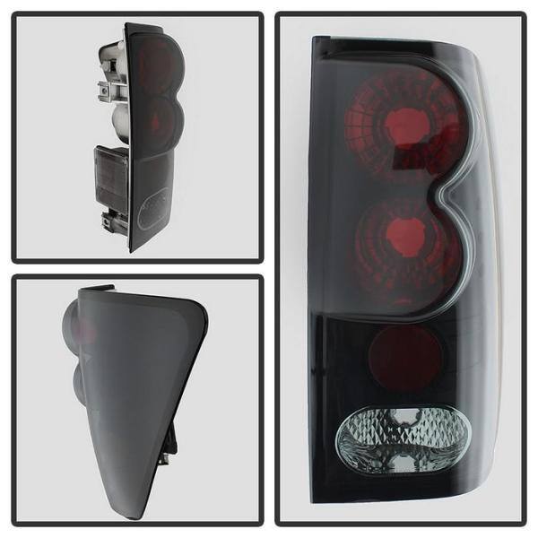 Spyder Auto Nissan Titan 04-15 Euro Style Tail Lights - Black Smoke - 5078223