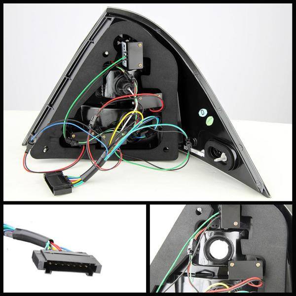 Spyder Auto Mercedes Benz W203 C-Class 05-07 4DR Sedan LED Tail Lights - Smoke - 5069986