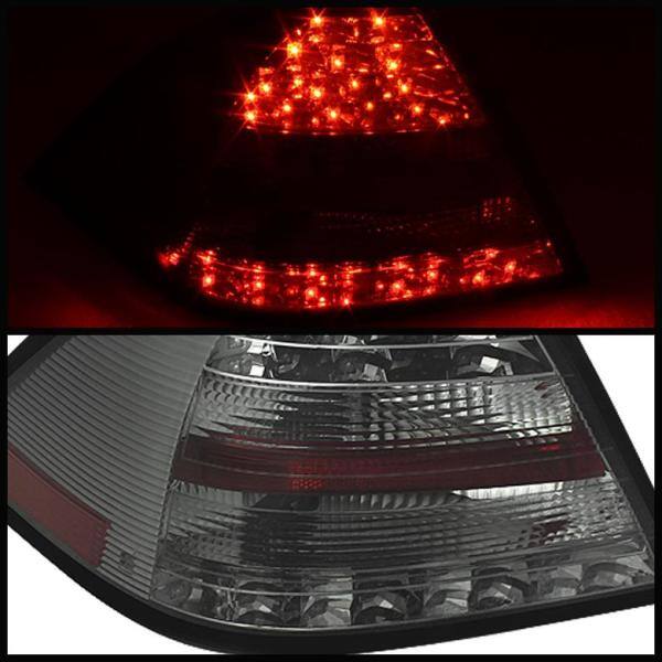 Spyder Auto Mercedes Benz W203 C-Class 05-07 4DR Sedan LED Tail Lights - Smoke - 5069986