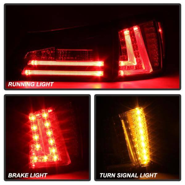 Spyder Auto Lexus IS250 06-08 LED Tail Lights - Black Smoke - 5080790