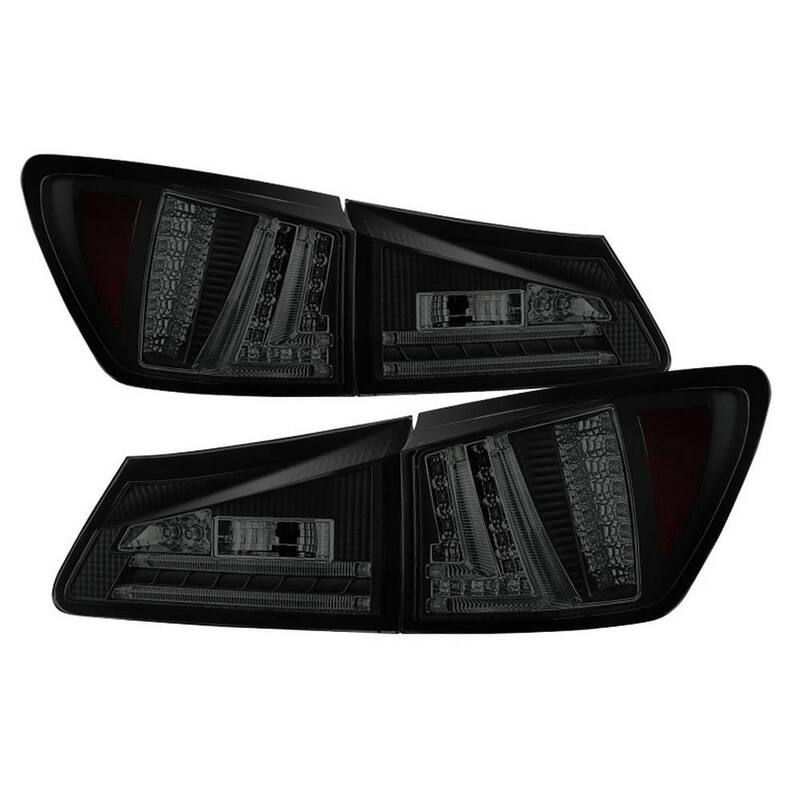 Spyder Auto Lexus IS250 06-08 LED Tail Lights - Black Smoke - 5080790