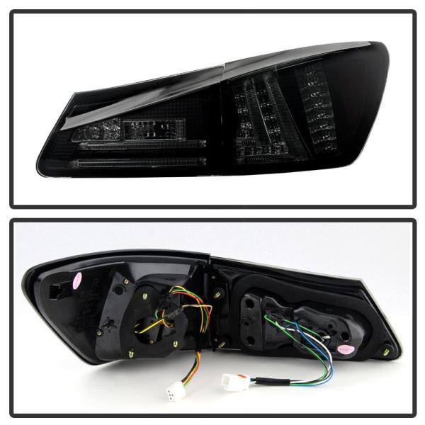 Spyder Auto Lexus IS250 06-08 LED Tail Lights - Black Smoke - 5080790