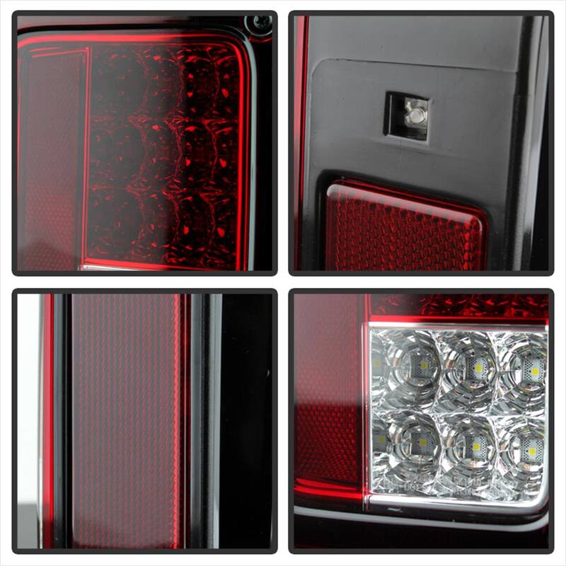 Spyder Auto Jeep Wrangler (JK JKU) 07-18 LED Tail Lights - Red Clear - 5070401