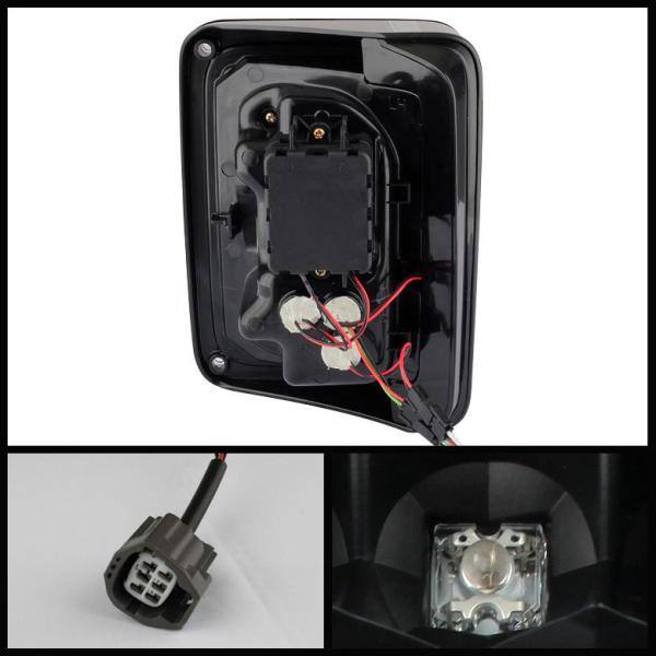 Spyder Auto Jeep Wrangler (JK JKU) 07-18 LED Tail Lights - Black - 5070395
