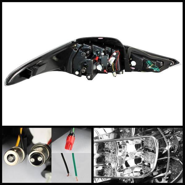 Spyder Auto Hyundai Elantra 11-13 Light Bar LED Tail Lights - Black - 5072788