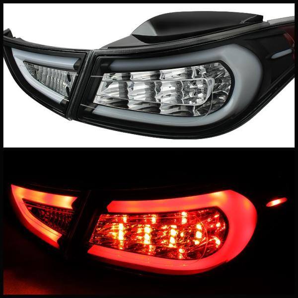 Spyder Auto Hyundai Elantra 11-13 Light Bar LED Tail Lights - Black - 5072788