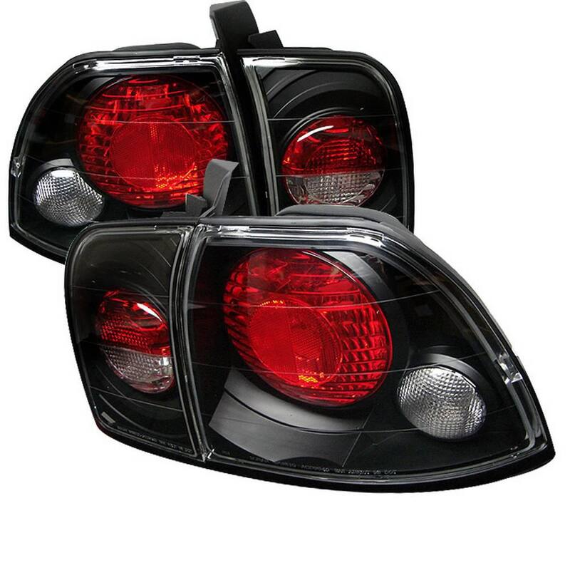 Spyder Auto Honda Accord 96-97 Euro Style Tail Lights - Black - 5004215