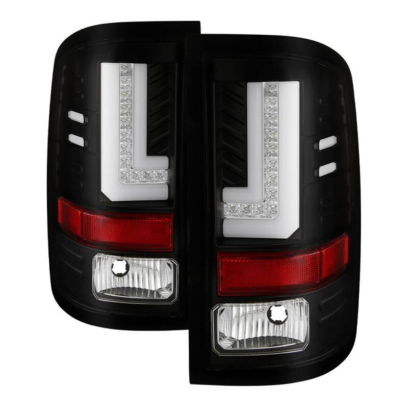 Spyder Auto GMC Sierra 2016-2017 (Will only fit facotry LED models) Light Bar LED Tail Lights - Black - 5083777