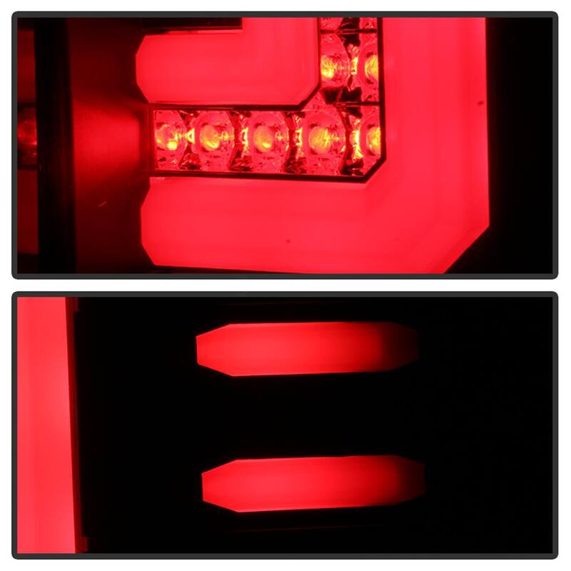 Spyder Auto GMC Sierra 2016-2017 (Will only fit facotry LED models) Light Bar LED Tail Lights - Black - 5083777