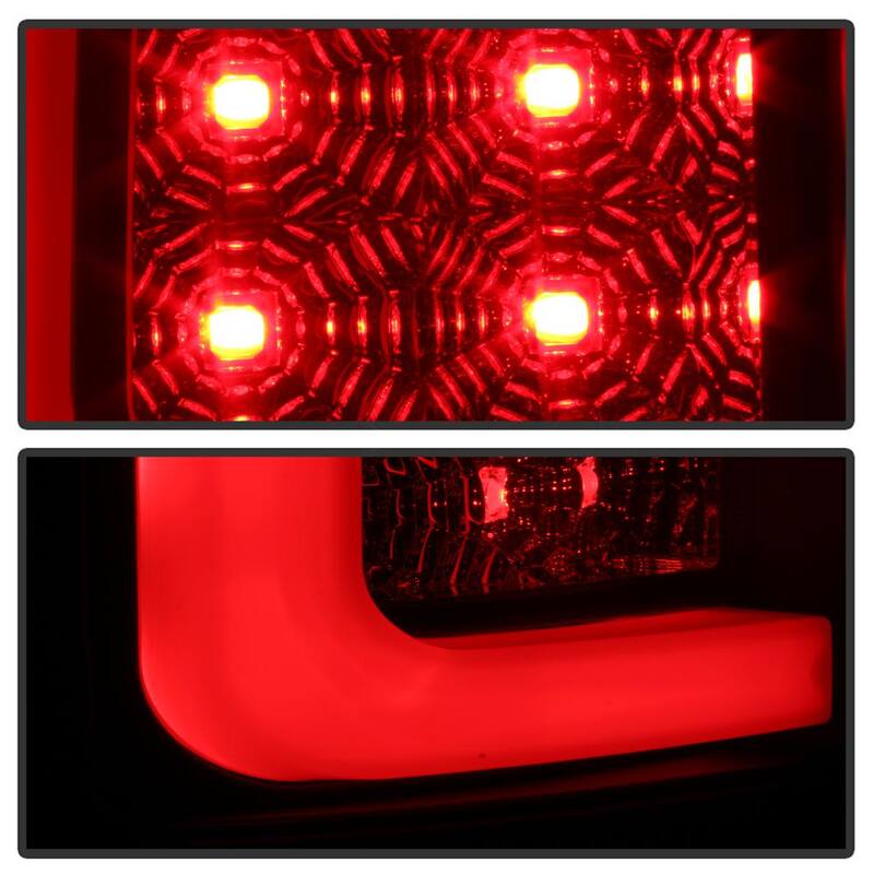 Spyder Auto GMC Sierra 1500 07-13 2500HD/3500HD 07-14(Doesn't fit 3500HD Dually Models) Ver2 Light Bar LED Tail Lights -Black Smoke - 5084750
