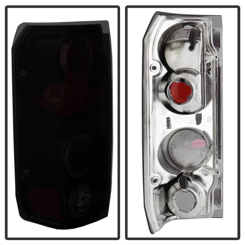 Spyder Auto Ford F150 87-96 / Ford Bronco 88-96 Euro Style Tail Lights - Black Smoke - 5078155