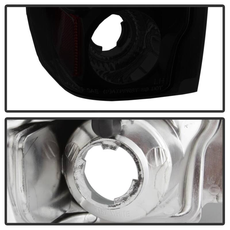 Spyder Auto Ford F150 87-96 / Ford Bronco 88-96 Euro Style Tail Lights - Black Smoke - 5078155