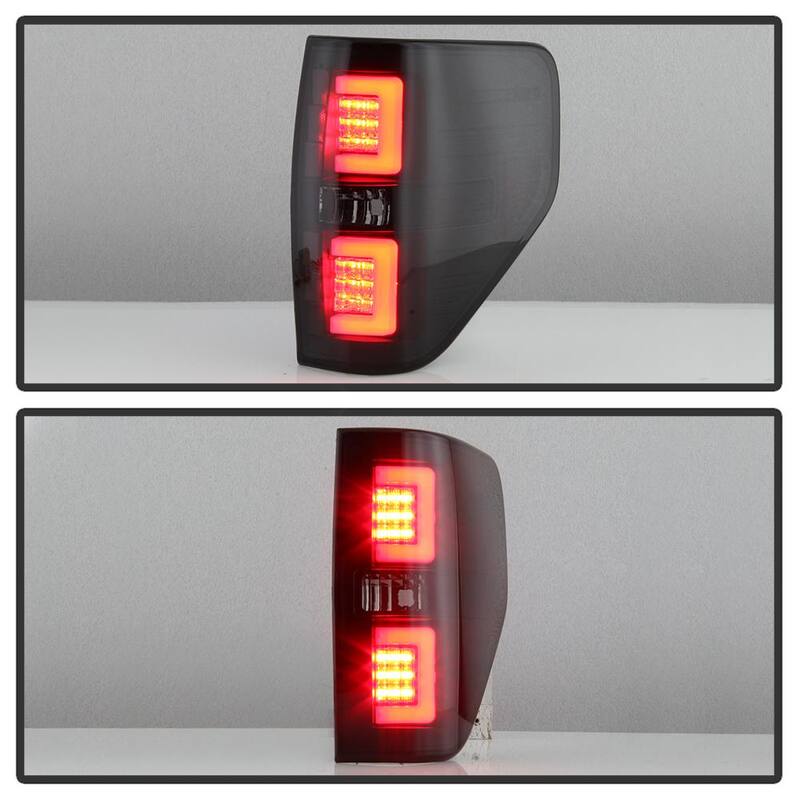 Spyder Auto Ford F150 09-14 Version 2 Light Bar LED Tail Lights - Black Smoke - 5084217
