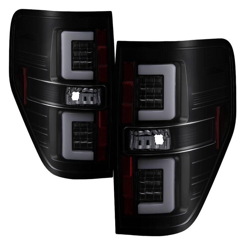 Spyder Auto Ford F150 09-14 Version 2 Light Bar LED Tail Lights - Black Smoke - 5084217
