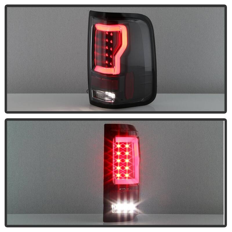 Spyder Auto Ford F150 Styleside 04-08 (Not Fit Heritage & SVT) Version 2 Light Bar LED Tail Lights - Black - 5084170