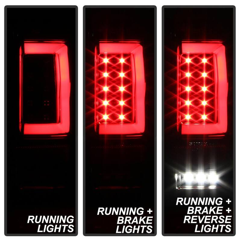 Spyder Auto Ford F150 Styleside 04-08 (Not Fit Heritage & SVT) Version 2 Light Bar LED Tail Lights - Black - 5084170