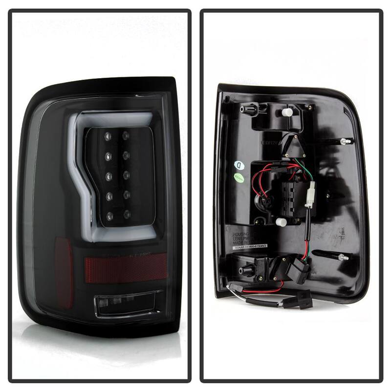 Spyder Auto Ford F150 Styleside 04-08 (Not Fit Heritage & SVT) Version 2 Light Bar LED Tail Lights - Black - 5084170